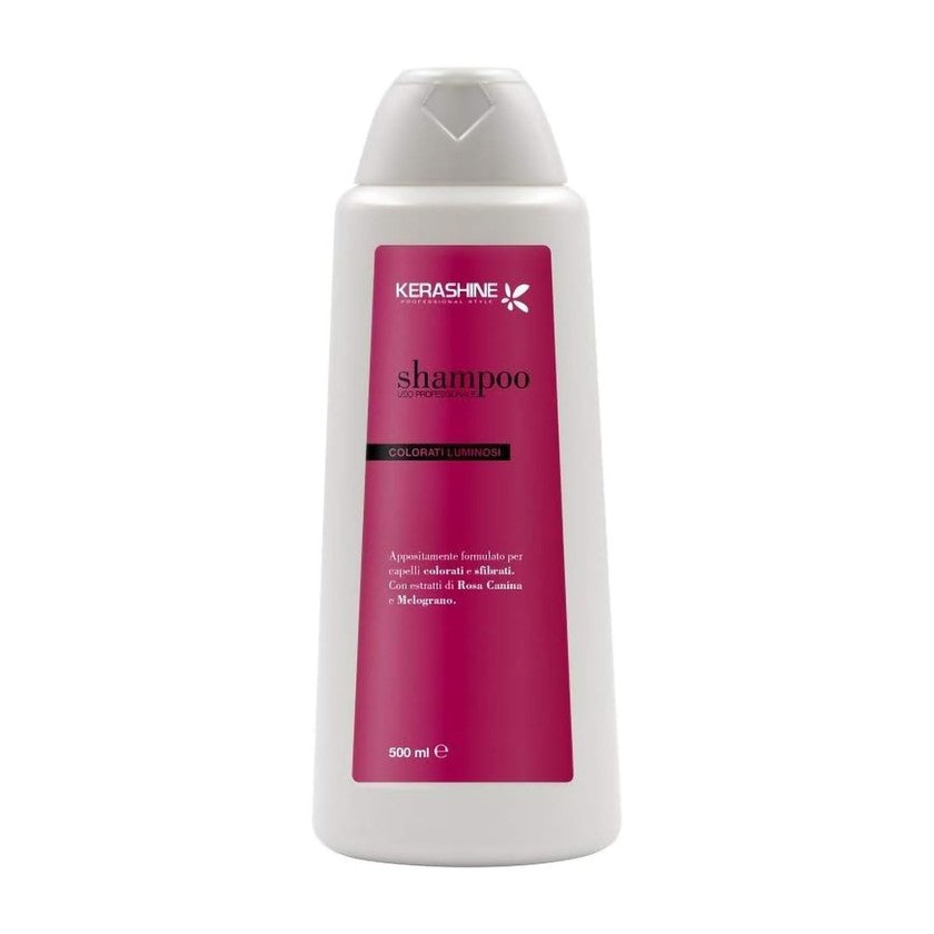 Kerashine Ammattikäyttöön tarkoitettu shampoo värjätyille hiuksille 500 ml