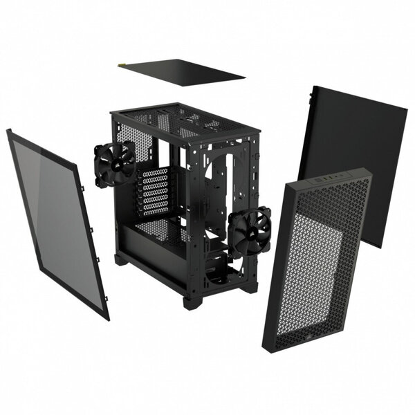 Corsair 3000D AIRFLOW TG - Black - Kotelot - Miditower - Musta