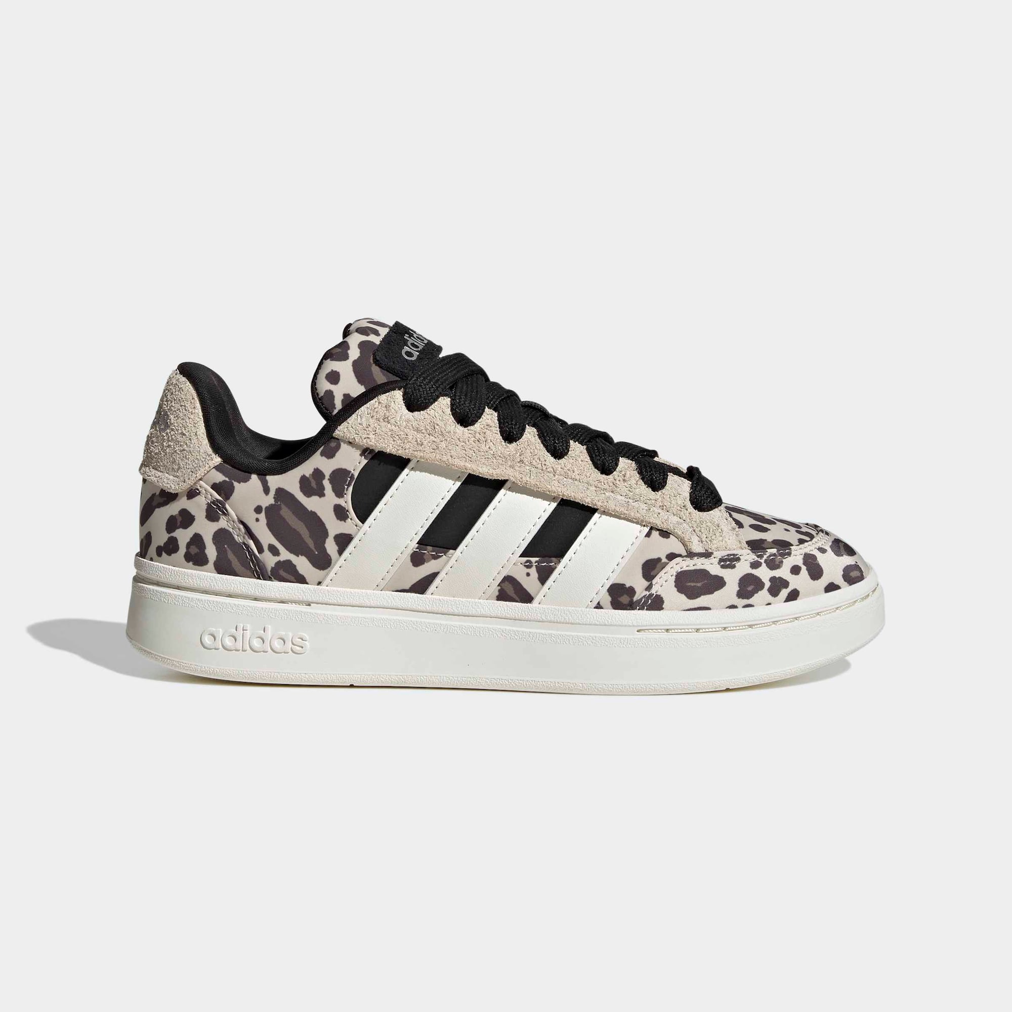 ADIDAS SPORTSWEAR Matalavartiset tennarit 'GRAND COURT ALPHA' beige / tummanruskea / musta / valkoinen