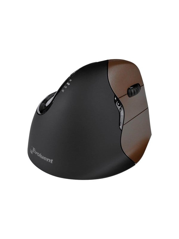 Evoluent VerticalMouse 4 Small Right-Handed -langaton ergonominen hiiri, musta