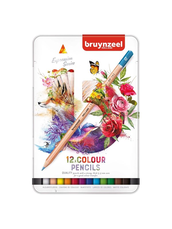 Bruynzeel Expression Colored Pencils Tin 12