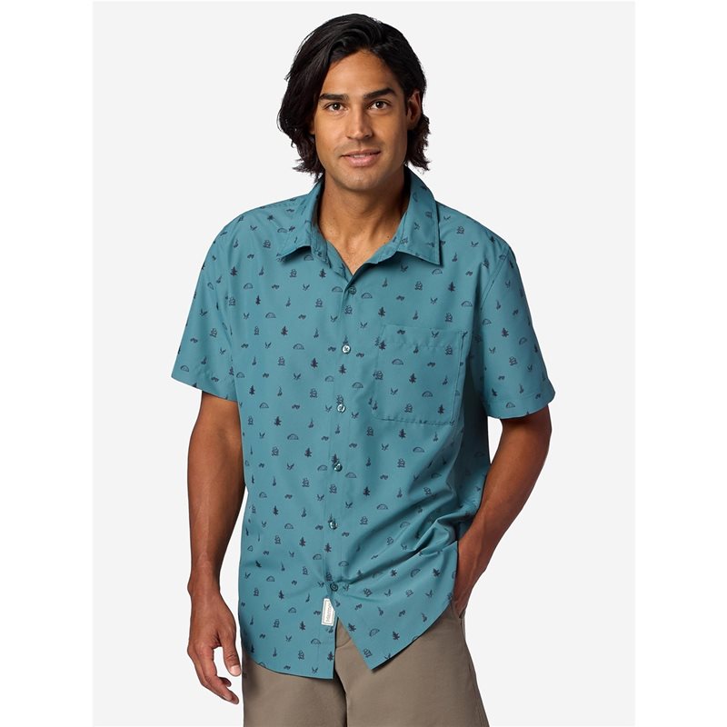 Marmot AirExchange UPF 40 SS Shirt Seafloor Camping Trip - S