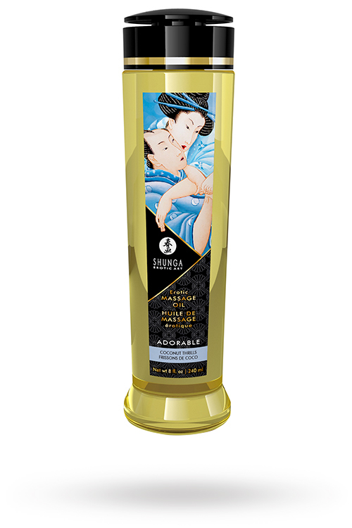 Shunga Massage Oil Adorable Coconut 240ml Kookos Hierontaöljy