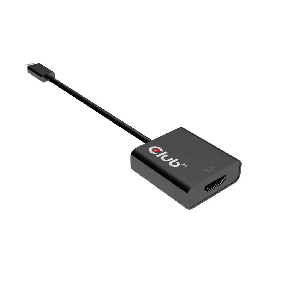 Club 3D USB 3.1 Type C - HDMI 2.0 UHD 4K aktiivinen sovitin - Ekstern videosovitin - USB-C 3.1 - HDMI