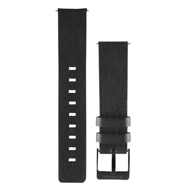 Garmin Vivomove band (Leather) K. ONE SIZE Musta Unisex