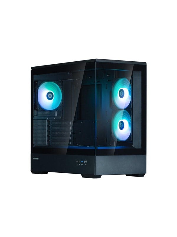 Zalman P30 -micro-ATX-kotelo RGB-valaistuksella, musta