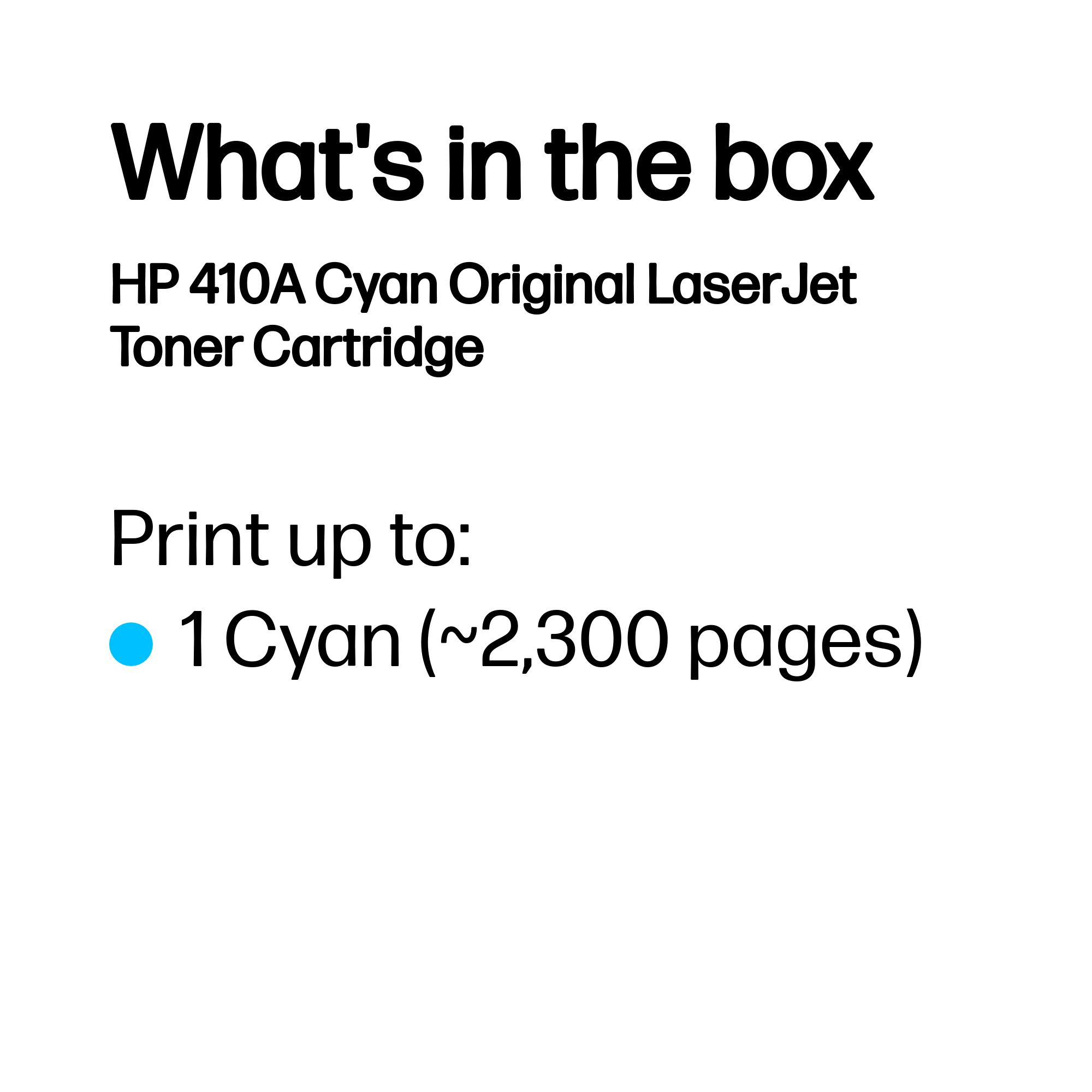 HP 410A / CF411A syaani värikasetti