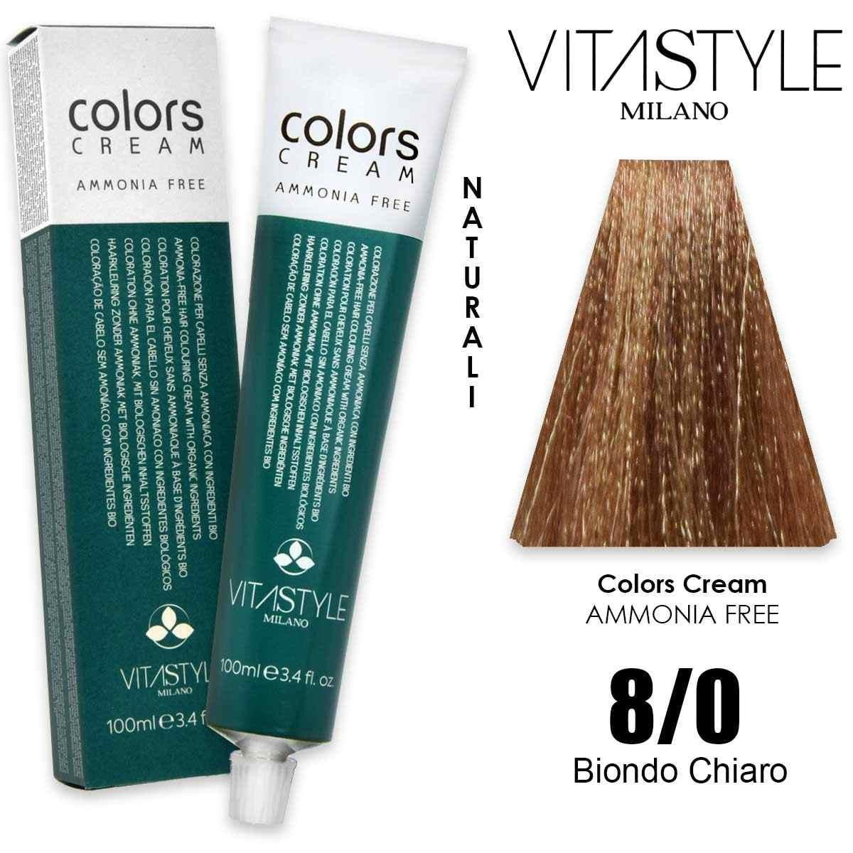 Vitastyle Ammoniakiton hiusvärivoide 100 ml 8.0