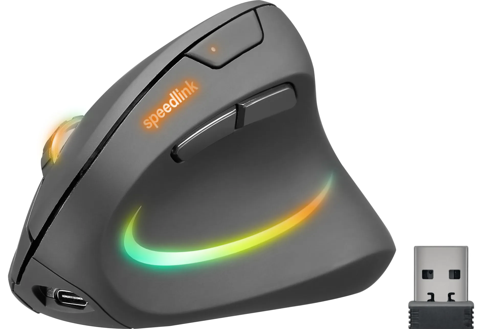 Speed-Link PIAVO PRO - Ergonominen hiiri - 5 painiketta - Musta