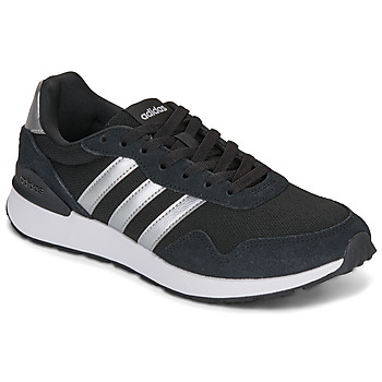 ADIDAS SPORTSWEAR Matalavartiset tennarit 'Run 60s 4.0'  musta / hopea