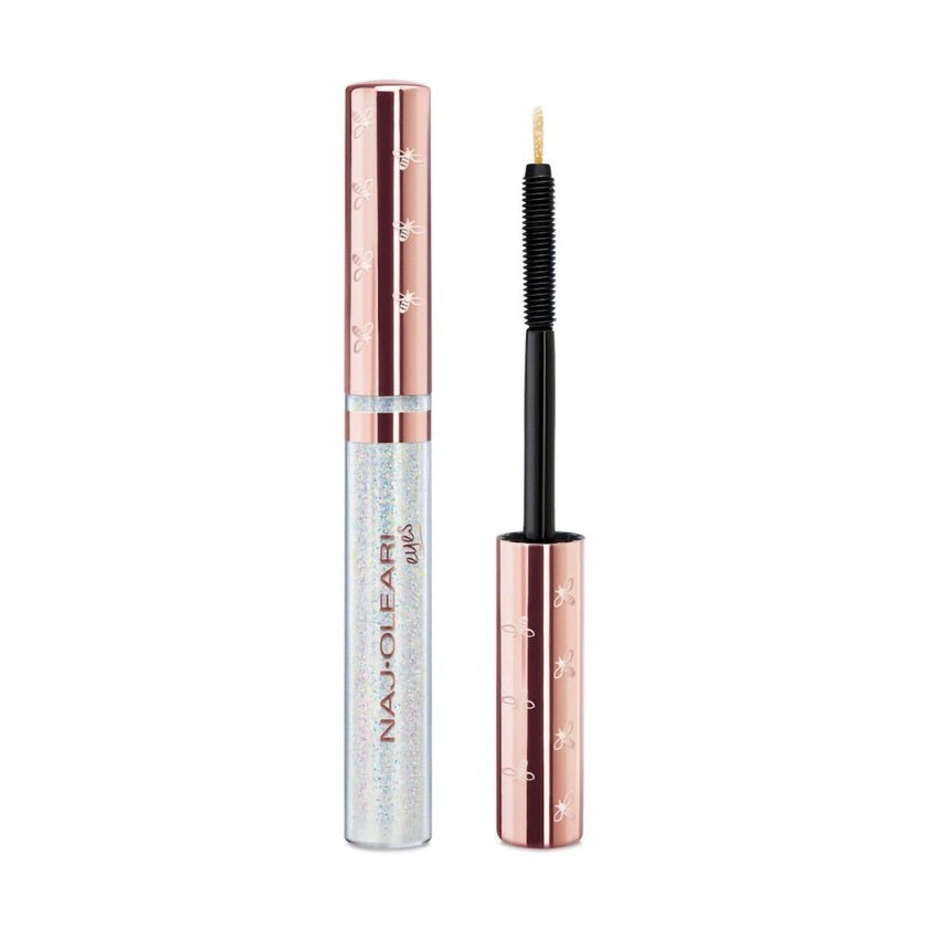 Naj Oleari Sparkling Queen Glitter Eyeliner and Mascara 2 in 1 01 - Sidereal Silver