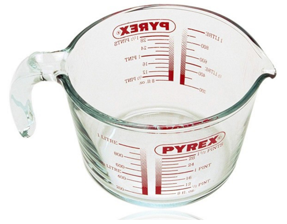 Måttkanna lasi 1,0L