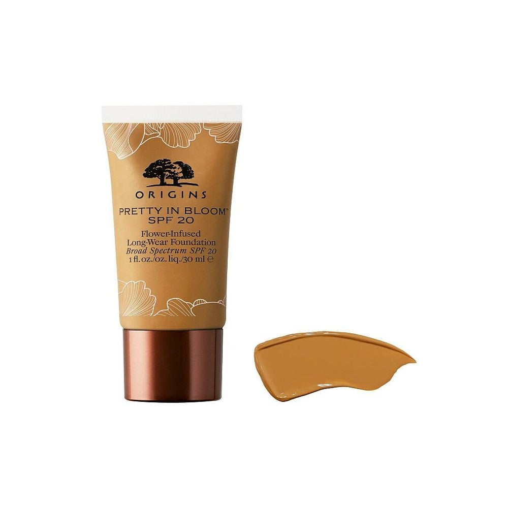 Origins, Pretty In Bloom, pitkäkestoinen meikkivoide 530 Medium Deep Warm SPF 20 30ml