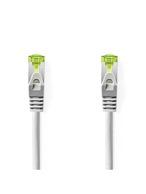 Nedis CAT7 verkkokaapeli | S/FTP | RJ45 uros | RJ45 uros | 3.00 m | Snagless | Pyöreä | LSZH | Harmaa | Label