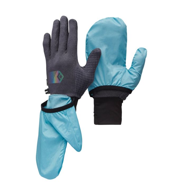 Black Diamond Deploy Wind Hood Gloves Carbon-Glacier - M