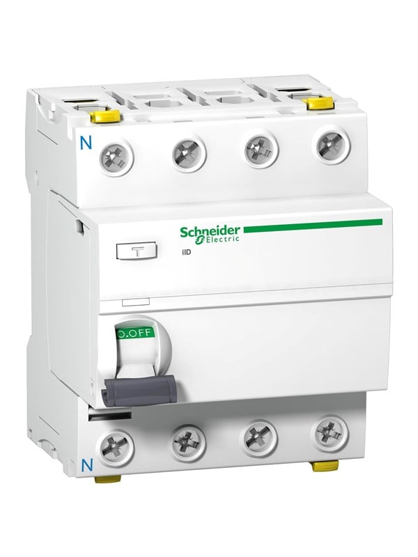 Schneider Electric Acti9 iid residual current circuit breaker 4p 63 A 30 ma Tyyppi A