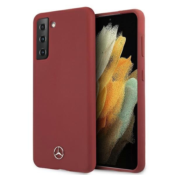 Mercedes Silicone Line Case for Samsung Galaxy S21 - Red
