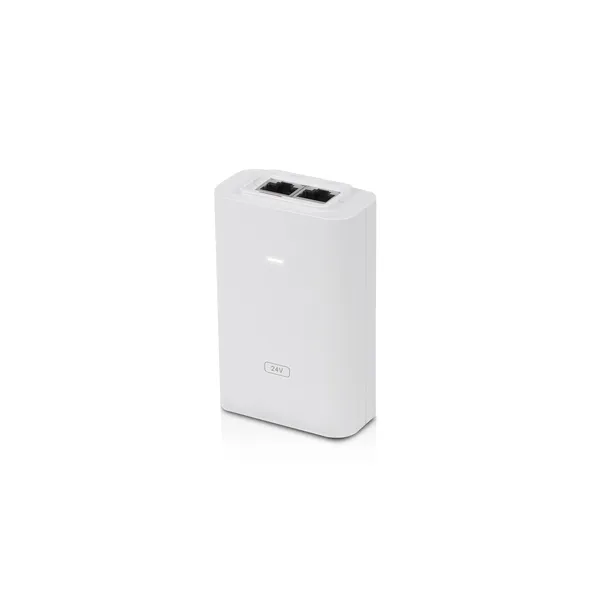 Ubiquiti POE-24-24W-G-WH, Gigabitti Ethernet, 10,100,1000 Mbit/s, Valkoinen, 24 V, 100 - 240 V, 50/60 Hz
