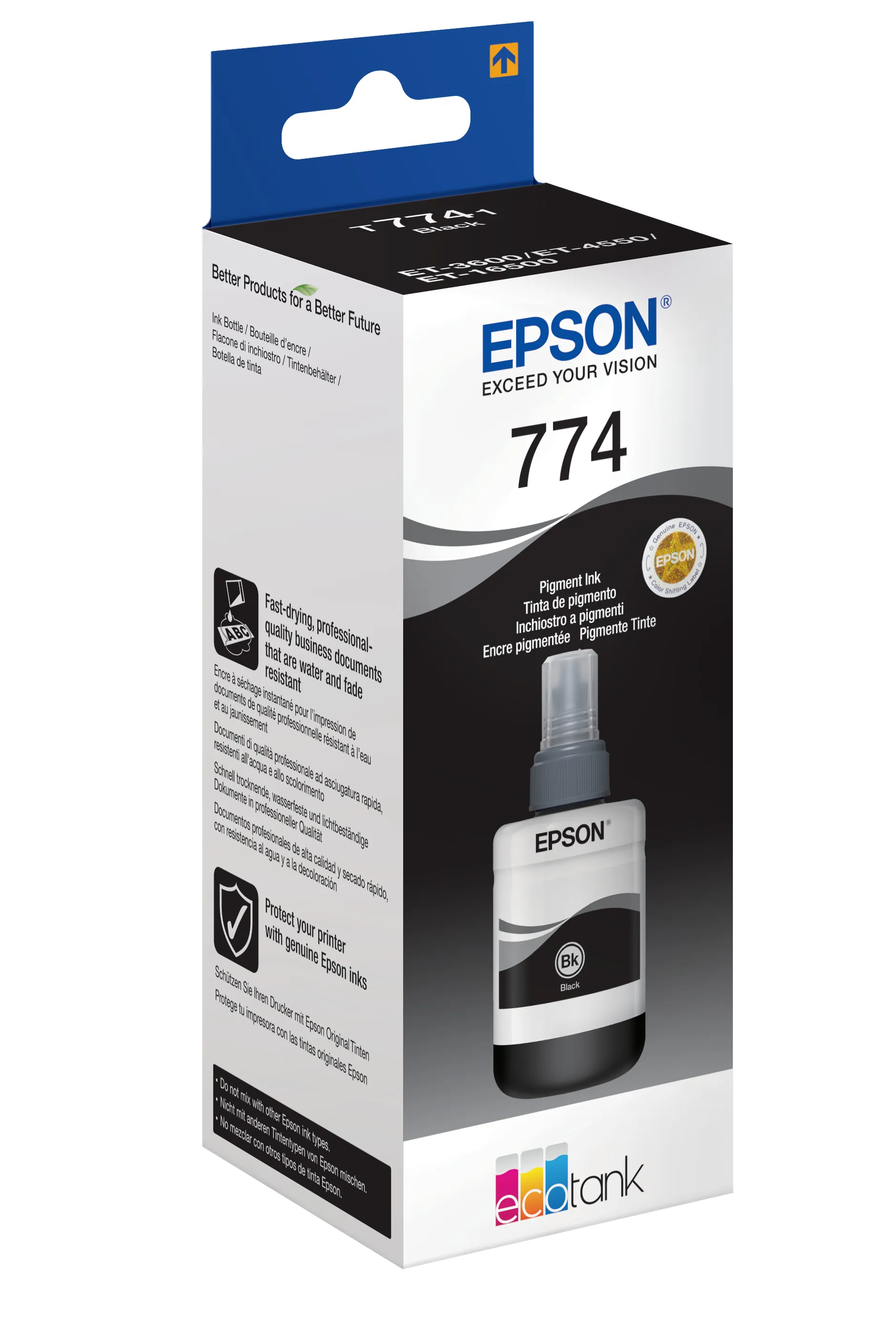 Epson T7741 -mustepullo, 140 ml, musta