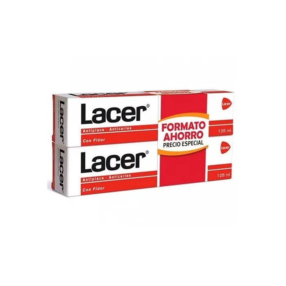 Lacer Plakkia estävä kariestahna 2x125ml