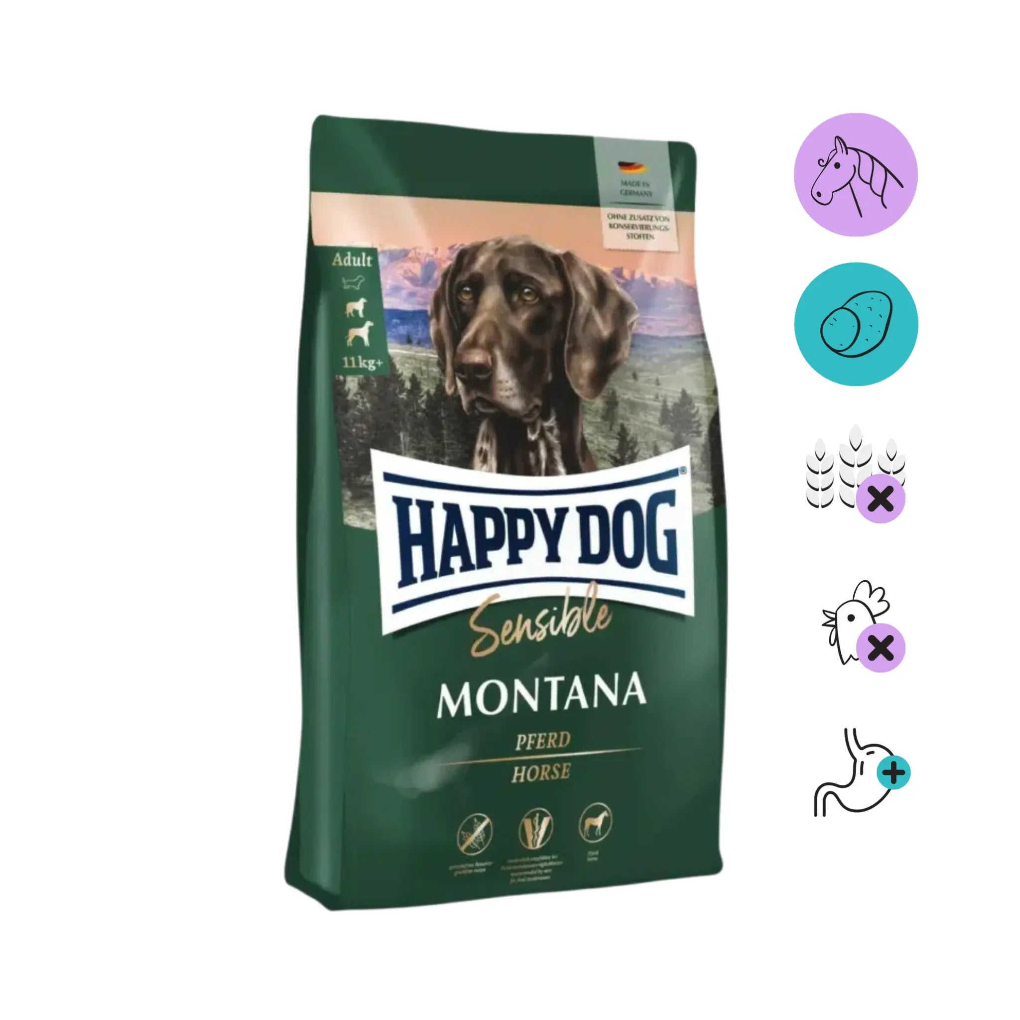Happy Dog Sensible Montana - Viljaton, 10 kg
