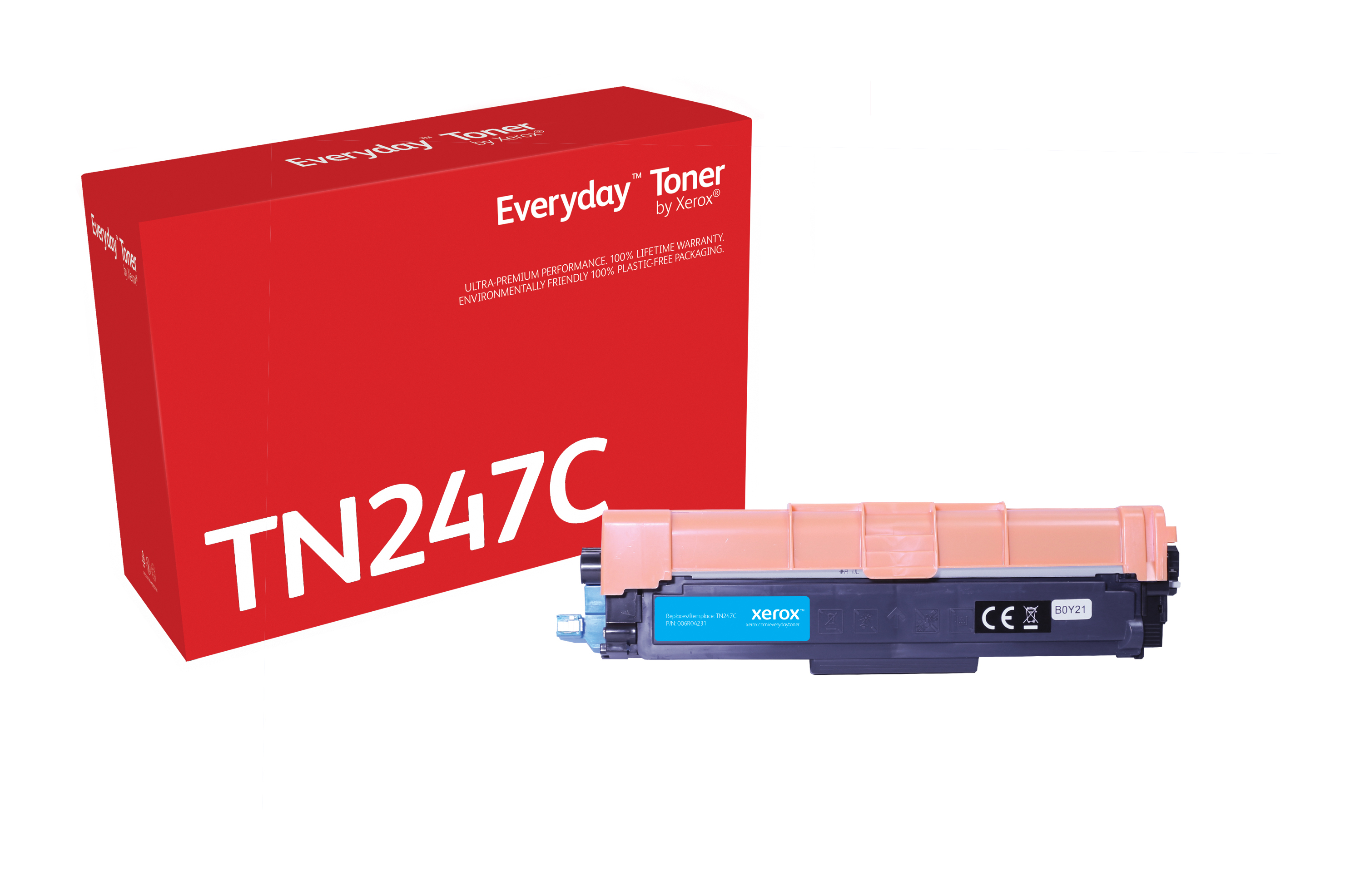 Xerox Syaani Riittoisa Everyday Brother Toner Tn247c -värikasetti