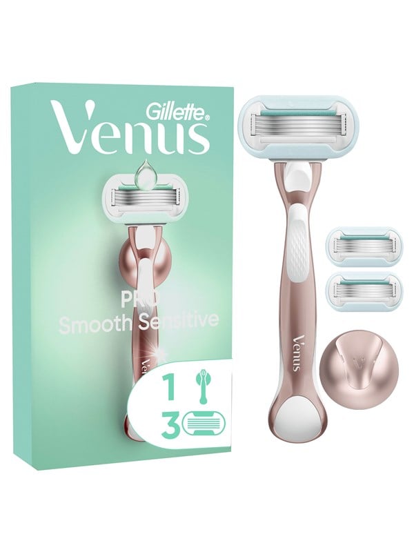 Gillette Venus PRO Smooth Sensitive -höylä, ruusukulta