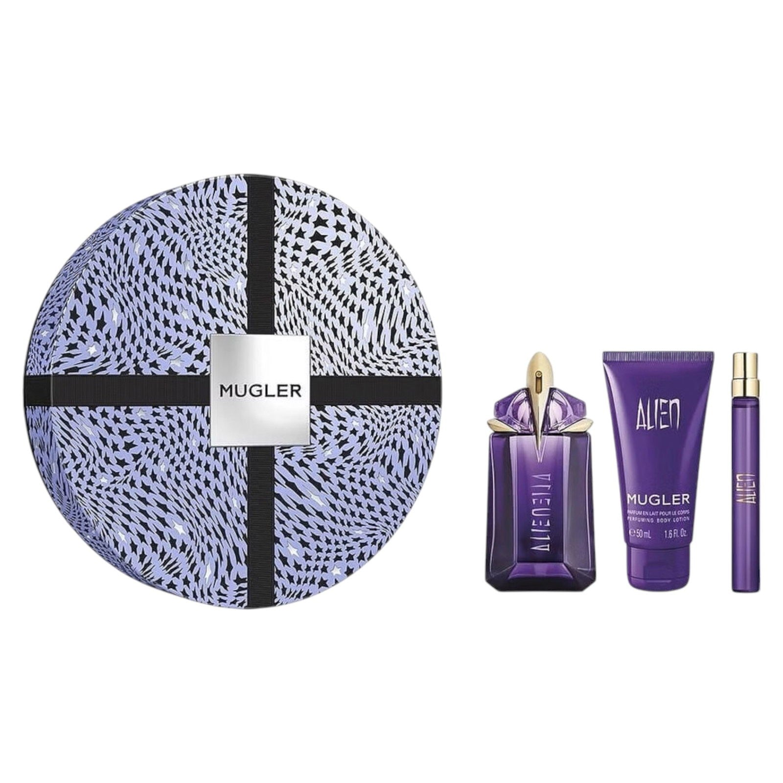 Thierry Mugler Alien EDP 60 ml, mini-flakoni EDP 10 ml + suihkumaito 50 ml 60 ml
