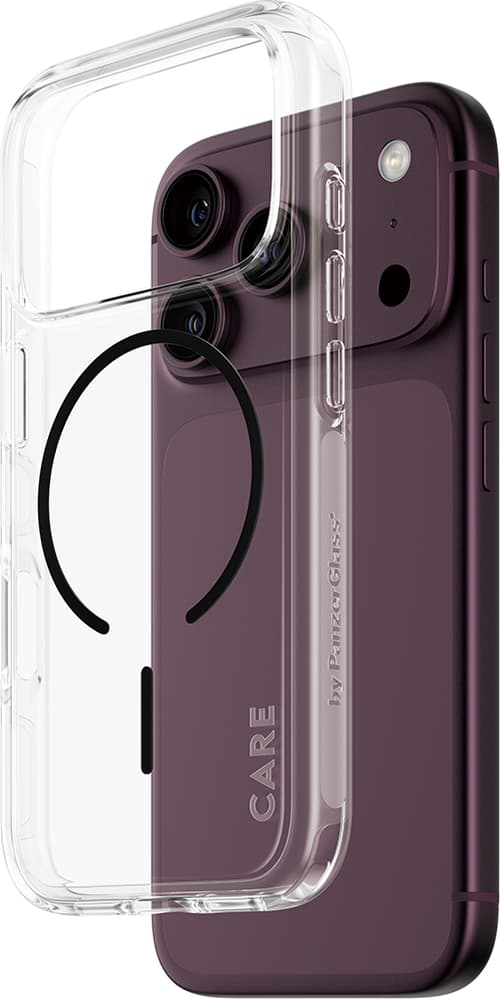 CARE by PanzerGlass Urban Explorer Case Transparent w. Black MagSafe Apple iPhone 18 Pro | 17 Pro