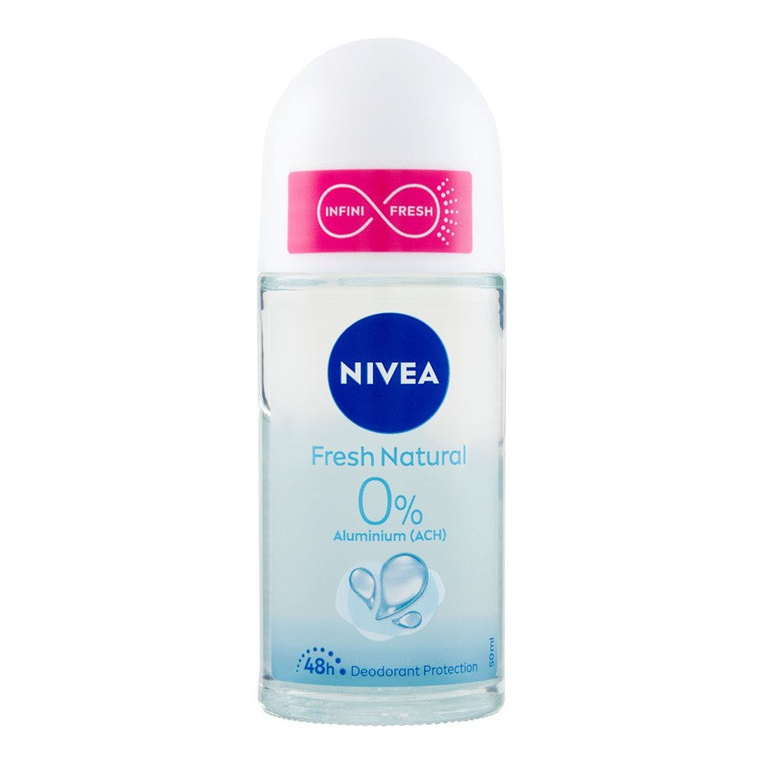 Deodorantti Roll On 0% Luonnollinen Raikas Nivea 50ml