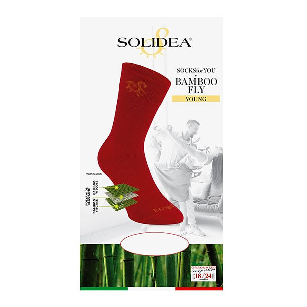 Solidea Sukat For You Bamboo Fly Young -kompressiosukat 18 24mmHg musta 3L