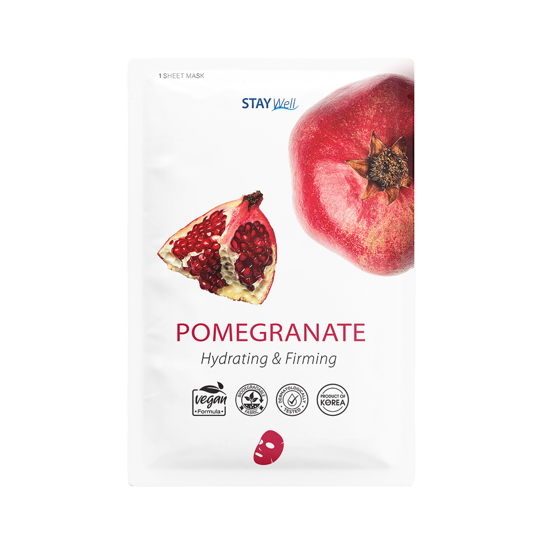 Stay Well Vegan Sheet Mask Pomegranate 1 pcs