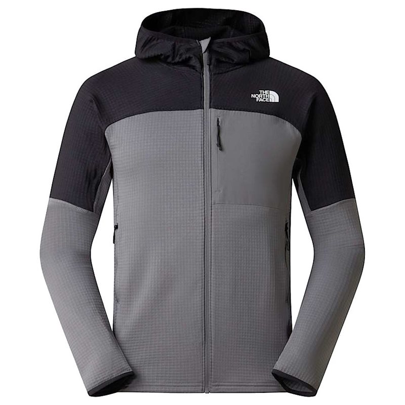 The North Face M Polartec Powergrid Stormgap Hoodie Smoked Pearl/Tnf Black - XL