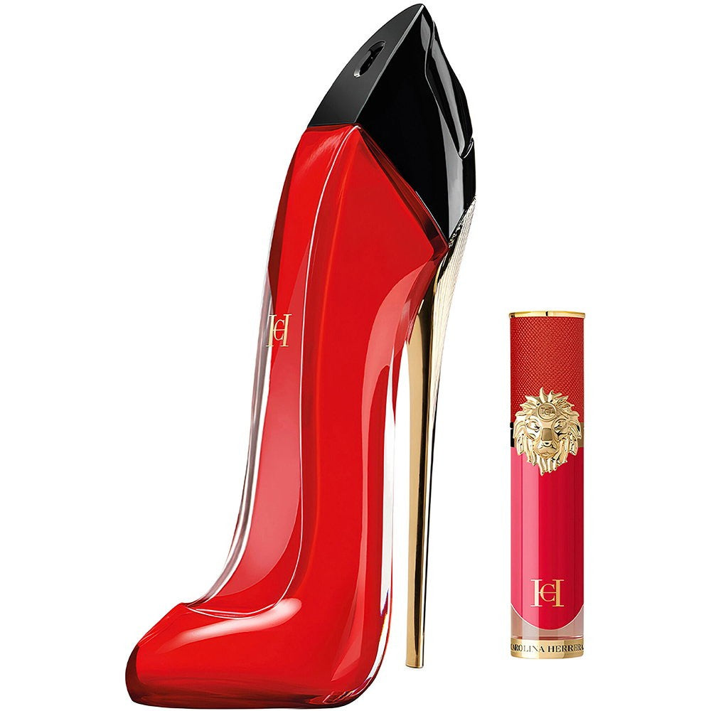 Carolina herrera Set Carolina Herrera: Very Good Girl Eau De Parfum naisille 80 ml + The Lip Liquid Liquid -huulipuna 210 5 ml