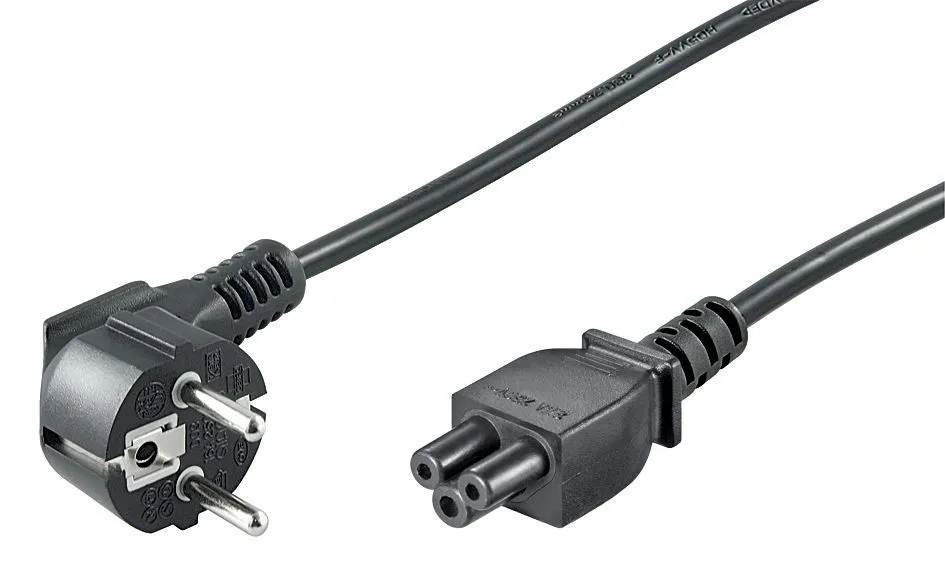 Microconnect PE010818 Kulma-Schuko - C5, 1,8 metriä - Virtajohto, Musta