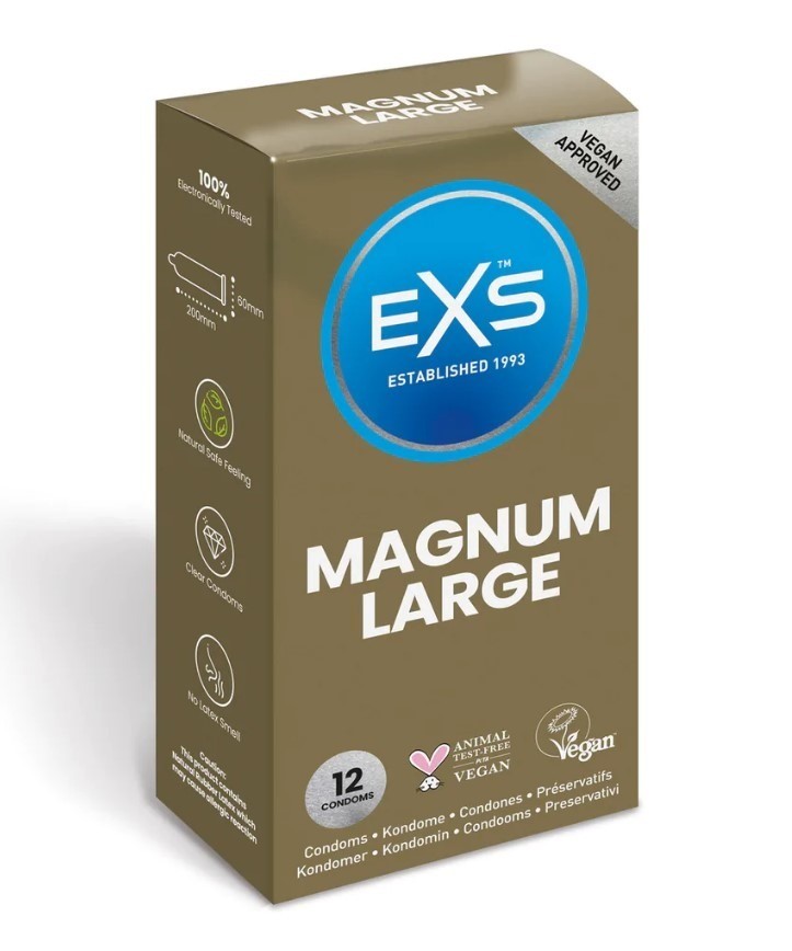 EXS Magnum 60 mm Suuret Kondomit 12 kpl