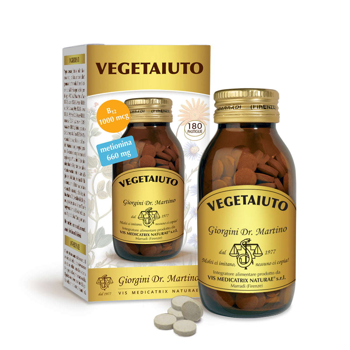 Dr Giorgini Vegetaiuto 90 g Pastiglie 500 mg — Integratore