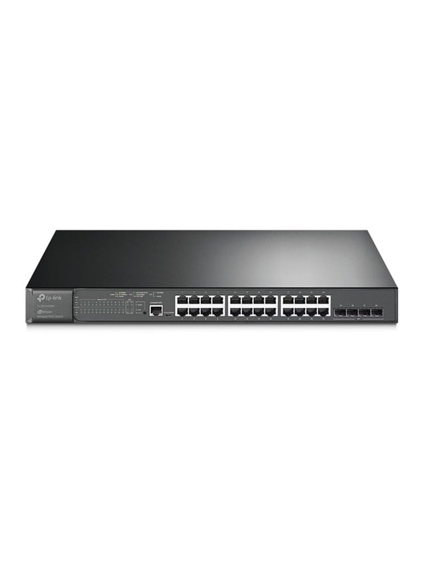 TP-Link TL-SG3428MP JetStream 28-portin Gigabit L2+ hallittu kytkin, jossa on 24-porttinen PoE+.
