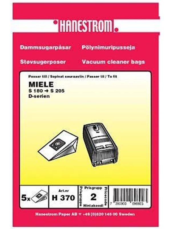 Haneström Pölypussit, paperi, 5kpl. DU12045 Vastaa: N/A