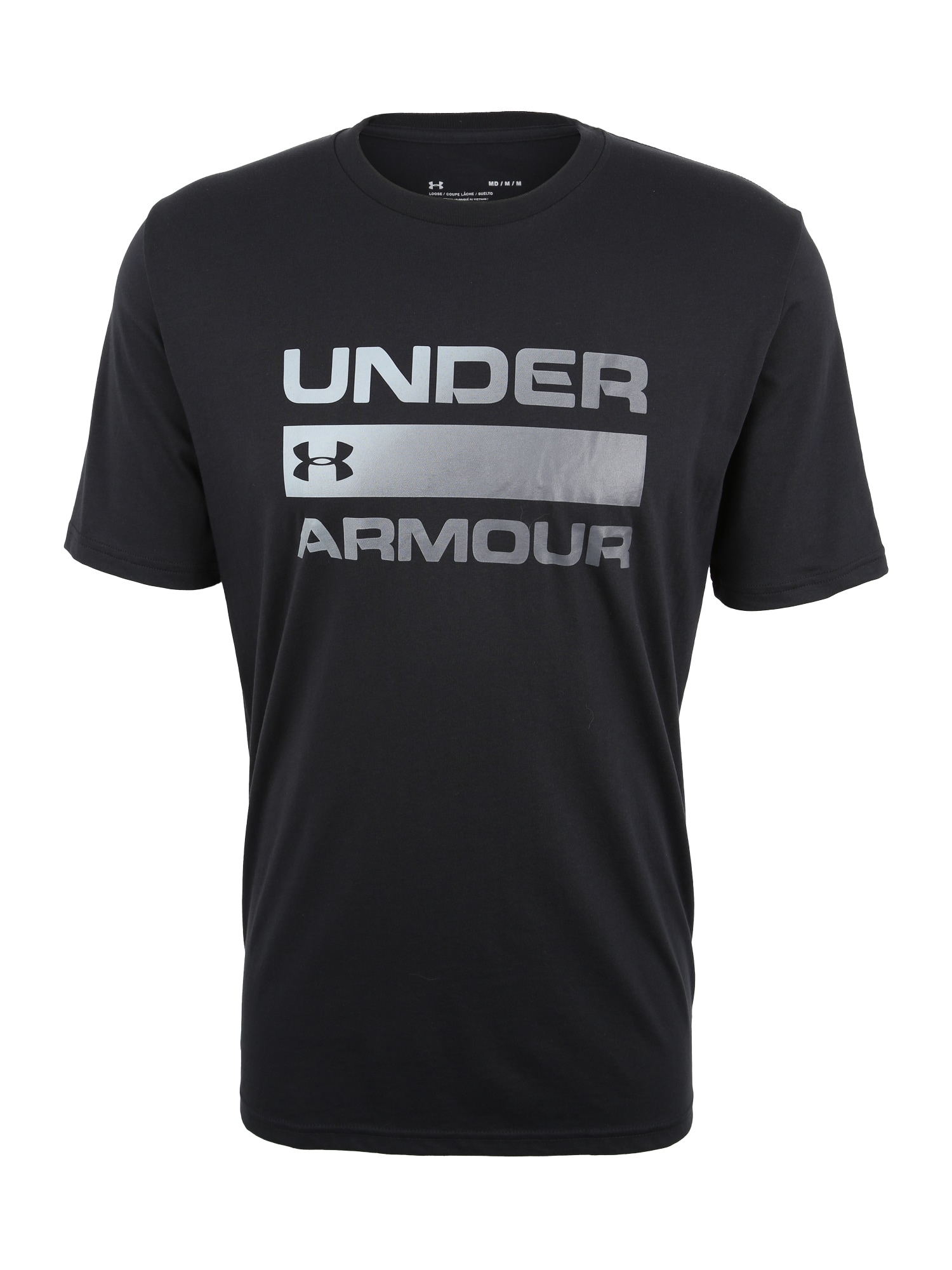 UNDER ARMOUR Toiminnallinen paita 'Team Issue'  musta / hopea