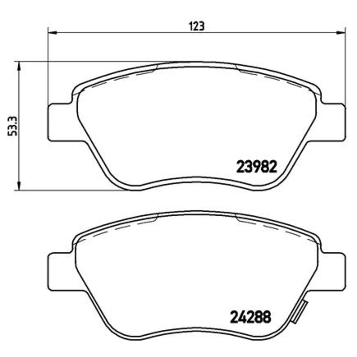 Jarrupalat, levyjarru BREMBO P 59 051