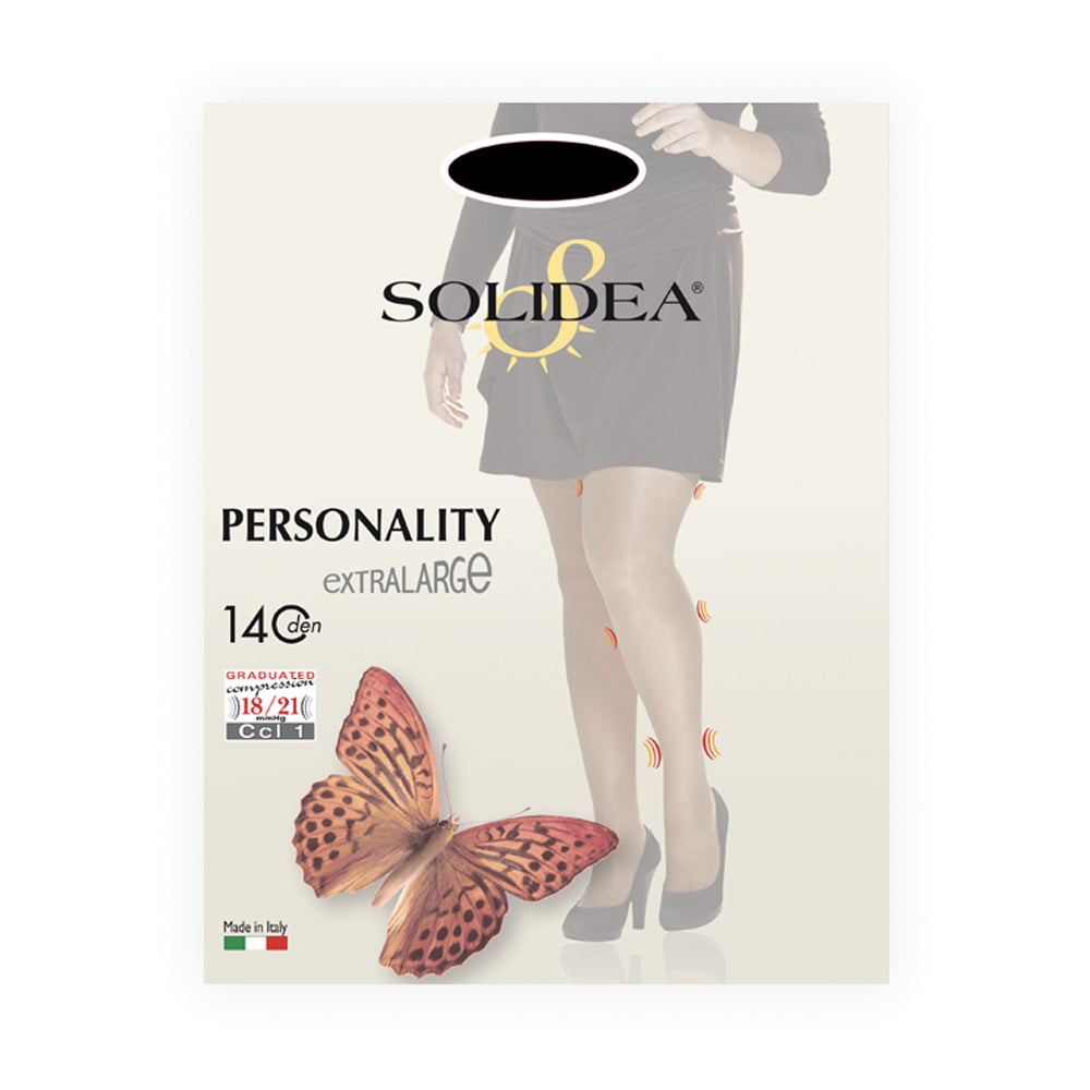 Solidea Personality 140Den Elegant -kompressiotrikoot 18 21mmHg 4XXL Kameli