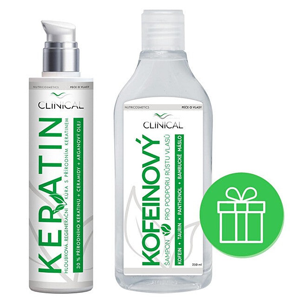 Clinical Keratiini + kofeiinisetti miehille ja naisille