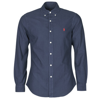 Pitkähihainen paitapusero Polo Ralph Lauren  CHEMISE CINTREE SLIM FIT EN OXFORD LEGER TYPE CHINO COL BOUTONNE  EU XXL