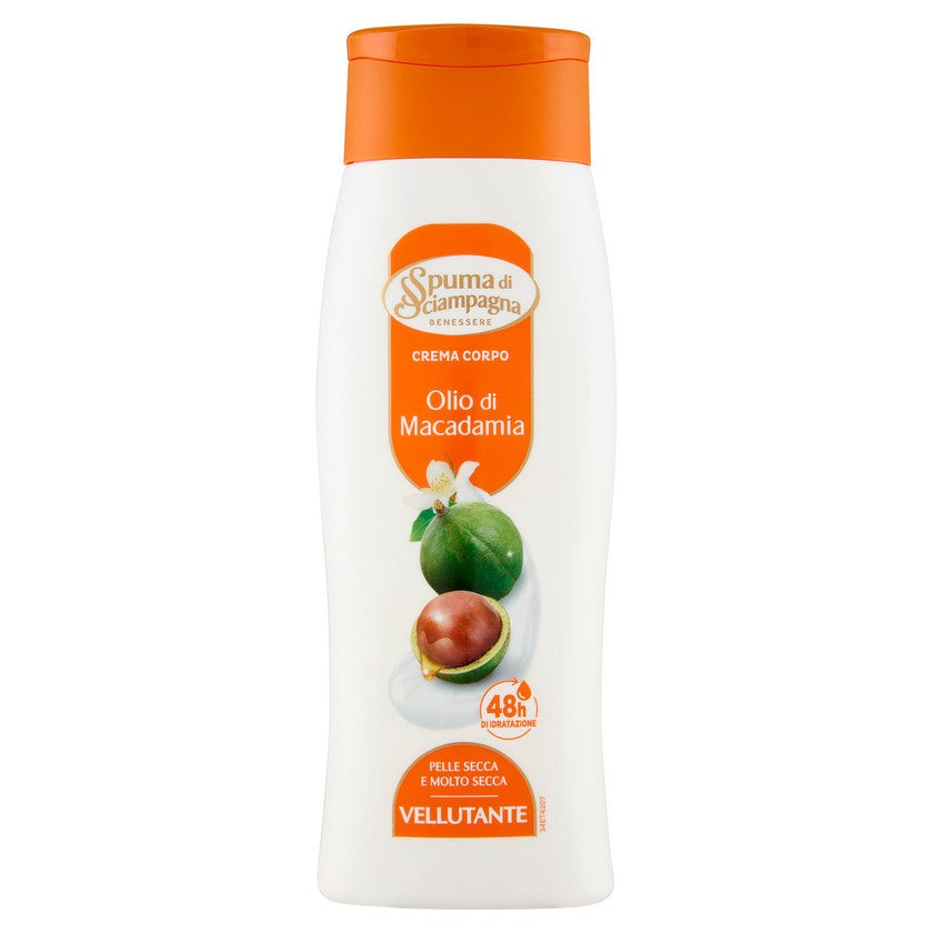 Spuma di sciampagna Vartalovoide Öljy Di Macadamia Silottava 250 ml