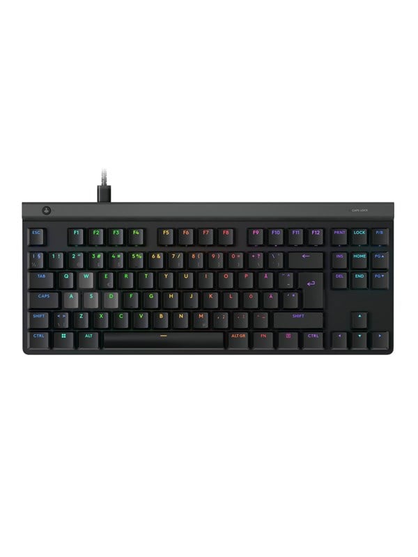 Logitech G G515 RAPID - Näppäimistö - matalaprofiilinen, analoginen - TKL - taustavalaistu - USB - QWERTY - tanska/norja/ruotsi/suomi - musta