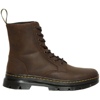 Dr. Martens Nauhasaappaat 'Combs' tummanruskea / keltainen