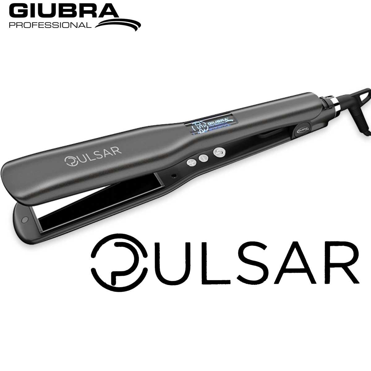 Giubra titaaninen pulsar-levy mustalla näytöllä