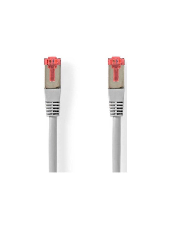 Nedis CAT6 Verkkokaapeli | RJ45 uros | RJ45 uros | SF/UTP | 10.0 m | Pyöreä | PVC | Harmaa | Label