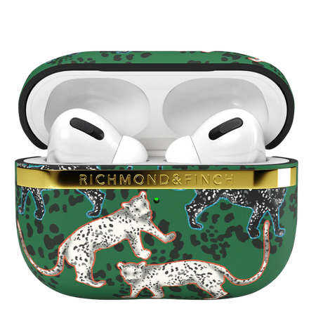 Richmond & Finch Leopardinvihreä Apple AirPods Pro -suojus